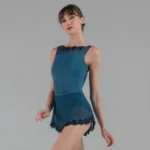 Encre bleu φούστα μπαλέτου μπροστινή όψη