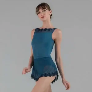 Encre bleu φούστα μπαλέτου μπροστινή όψη