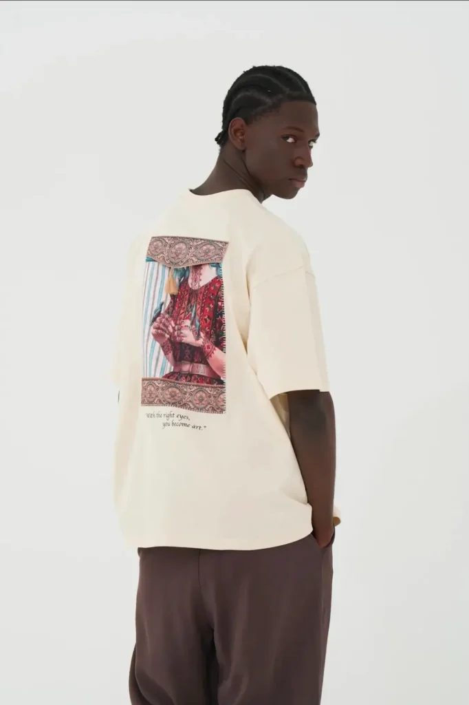 Ivory muse become art unisex oversized μπλούζα πίσω όψη