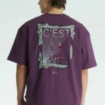 Plum muse c'est la vie unisex oversized μπλούζα πίσω όψη