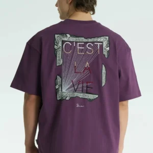 Plum muse c'est la vie unisex oversized μπλούζα πίσω όψη