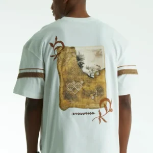 Ivory muse evolution unisex oversized μπλούζα πίσω όψη