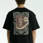Μαύρο muse heritage unisex oversized μπλούζα πίσω όψη