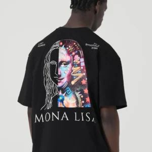 Μαύρο muse mona vision unisex oversized μπλούζα πίσω όψη
