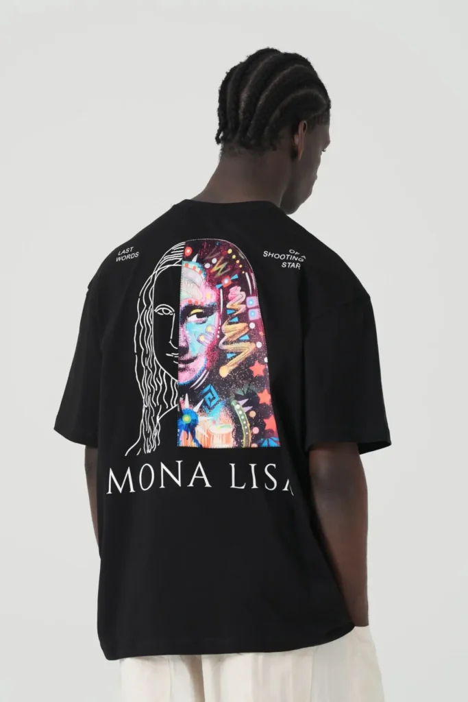 Μαύρο muse mona vision unisex oversized μπλούζα πίσω όψη