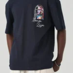Μπλε muse mona vision unisex oversized μπλούζα μπροστινή όψη