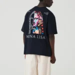 Μπλε muse mona vision unisex oversized μπλούζα πίσω όψη
